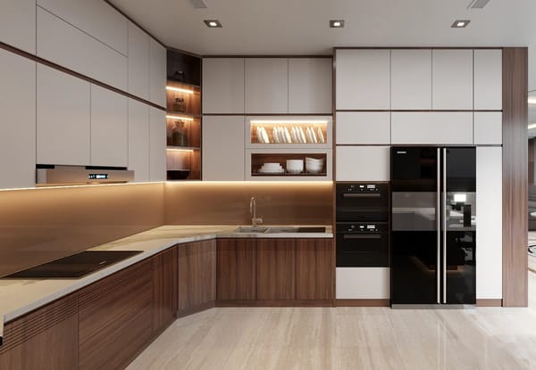 tu bếp gỗ công nghiệp 2